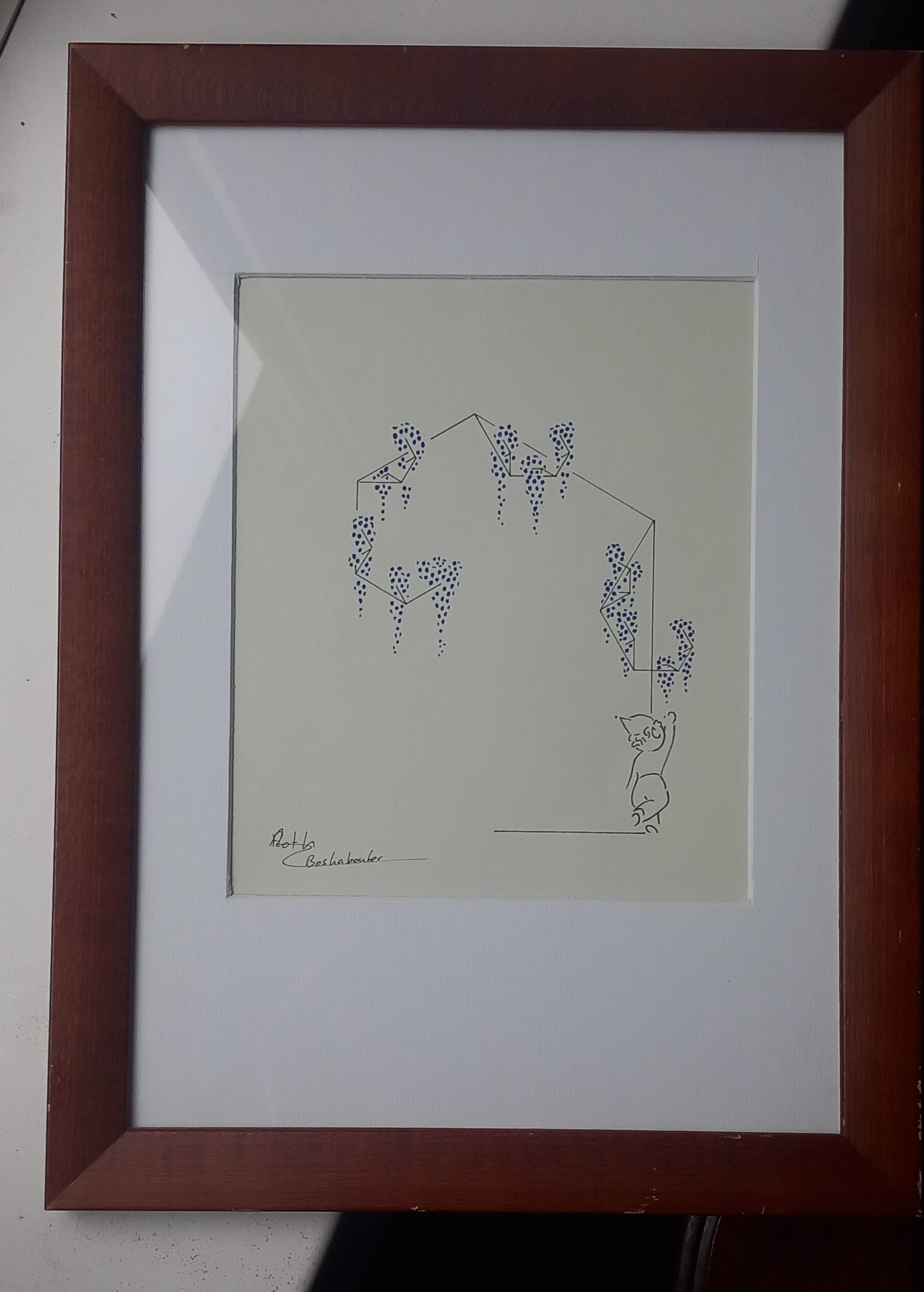 Druiven tekening van Arthur Roth